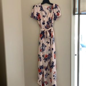 Candie’s Pink Floral Maxi Dress